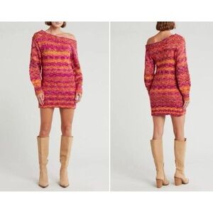 Ramy Brook Darla Knit Off The Shoulder Sweater Dress